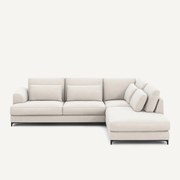Omvormbare hoekbank rechts in chenille fluweel, Marsile