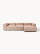 Modulaire hoekbank Lennon van linnenmix (4-zits)