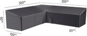 Platinum AeroCover Loungebankhoes L-vorm - 300x300x100xH65/90 cm - Grijs