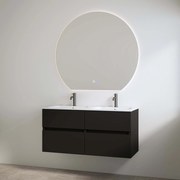 Best Design Bora badmeubel duo met 2 kraangaten 120cm zwart mat