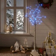 vidaXL Kerstboom wilg met 140 LED's binnen en buiten 1,5 m blauw