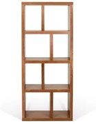 TemaHome Berlin Smalle Roomdivider 8-vaks Walnoot - 70x34x159cm.