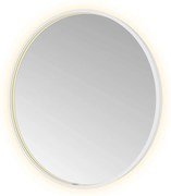 Hotbath &More Round spiegel 80cm wit mat