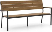 + 15% kassakorting | Parkbank Bellagio  | Aluminium/Polywood | 3 personen | Tuinbank Grijs | 183cm | Kees Smit Tuinmeubelen