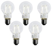 Set van 5 E27 LED lamp A60 schemersensor 2,5W 250 lm 3000K