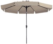 Madison Parasol Flores Luxe rond 300 cm ecru