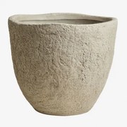 Buitenbloempot Van Cement Nuria Ø55 Cm - ↑45 Cm & Zandbruin - Sklum