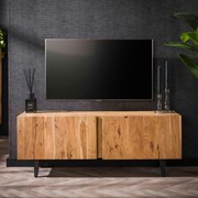 Tv-meubel Massief Acacia Hout - 135x40x50cm.