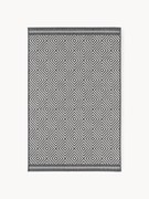 Outdoor dubbelzijdig vloerkleed Reddy met ruitjesmotief