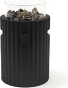 Happy Cocooning Lumi Rib tafelbrander rond 21,5xH37 cm Nordic Black