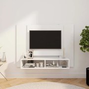 vidaXL Tv-wandmeubel 120x23,5x90 cm spaanplaat wit