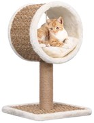 vidaXL Kattenmeubel met tunnel en speeltje 56 cm zeegras