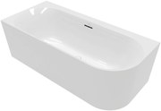 Villeroy & Boch Loop & Friends half vrijstaand bad 180x80x44cm glans alpin wit acryl