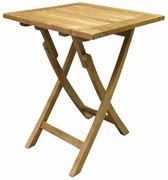 Klaptafel 60 cm vierkant teak