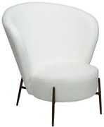Dan-Form Orbit Fauteuil Met Hoge Rugleuning Boucle Snow Wit