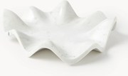 Handgemaakt decoratief dienblad Gaia van marmer, Ø 40 cm