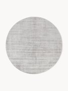 Rond handgeweven viscose vloerkleed Jane