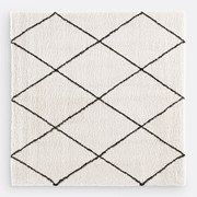 Vloerkleed in berberstijl, vierkante vorm, Jiraya