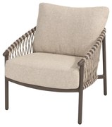 4 Seasons Outdoor Allora loungestoel terre SALE Loungestoel   bruin weerbestendig