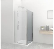 Badstuber Elite douche zijwand 80x195cm chroom