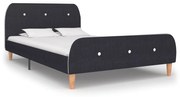 vidaXL Bedframe stof donkergrijs 120x200 cm