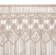 Atmosphera macrame gordijn 'Bohemian Summer' - Ivoor wit - 90 x 200 cm - Exotische Sfeer voor een Stijlvol Interieur