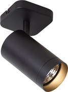 Moderne plafondlamp zwart GU10 70mm - Jeana Luxe