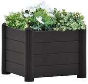 vidaXL Plantenbak verhoogd 43x43x35 cm PP antraciet