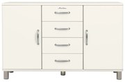 Tenzo Malibu Retro Dressoir Wit - 146x41x92cm.