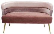 Kare Design Sandwich Roze Velvet Design Bankje