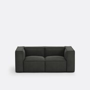 Modulaire bank, 2-zit, ribfluweel, Seven