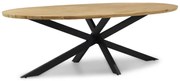 Dining Tuintafel ovaal 240 x 115 cm Aluminium/Teak Naturel teak Seasons Taste Prado