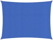 vidaXL Zonnezeil 160 g/m² 2,5x3 m HDPE blauw