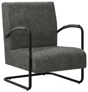 vidaXL Fauteuil kunstleer zwart