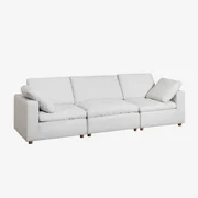 Airton 3-delige Modulaire Bank Ijsgrijs - Sklum