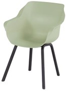 Hartman Sophie Element dining armstoel - French Green - Alu poot