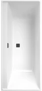 Villeroy & Boch Collaro bad rechthoek 170x75cm met badwaste mat zwart white uba170cor2nv-01