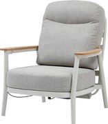Savanna verstelbare lounge tuinstoel aluminium latte