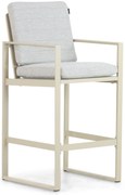 Barstoel Aluminium Taupe-naturel-bruin Lifestyle Garden Furniture Nuno