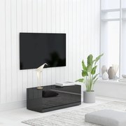 vidaXL Tv-meubel 80x34x30 cm spaanplaat hoogglans zwart