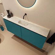 Mondiaz Ture DLux toiletmeubel 120cm smag met wastafel ostra midden zonder kraangat