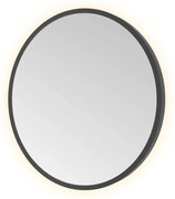Hotbath &More Round spiegel 40cm geborsteld zwart PVD
