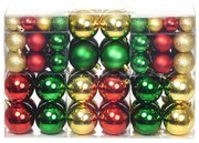 vidaXL Kerstballen 100 st rood/goudkleurig/groen