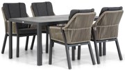 Tuinset 4 personen 160 cm Outdoor textiel Taupe Lifestyle Garden Furniture Verona/Varano