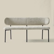 Eetkamerbank Beige Met Rugleuning 180 Cm