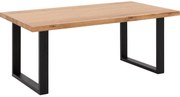 Goossens Eettafel Blade, Strak blad 200 x 100 cm 6 cm dik