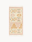 Handgeweven Kelim vloerkleed Anisa van wol