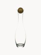 Mondgeblazen karaf Eden met houten deksel, 1 l
