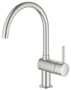 GROHE Minta Keukenkraan - hoog - draaibare ronde uitloop - supersteel geborsteld 32917DC0