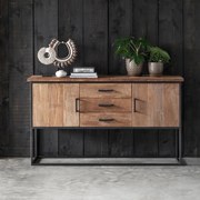 DTP Home Timeless Beam Teak Dressoir Industrieel Design - 158x43x90cm.